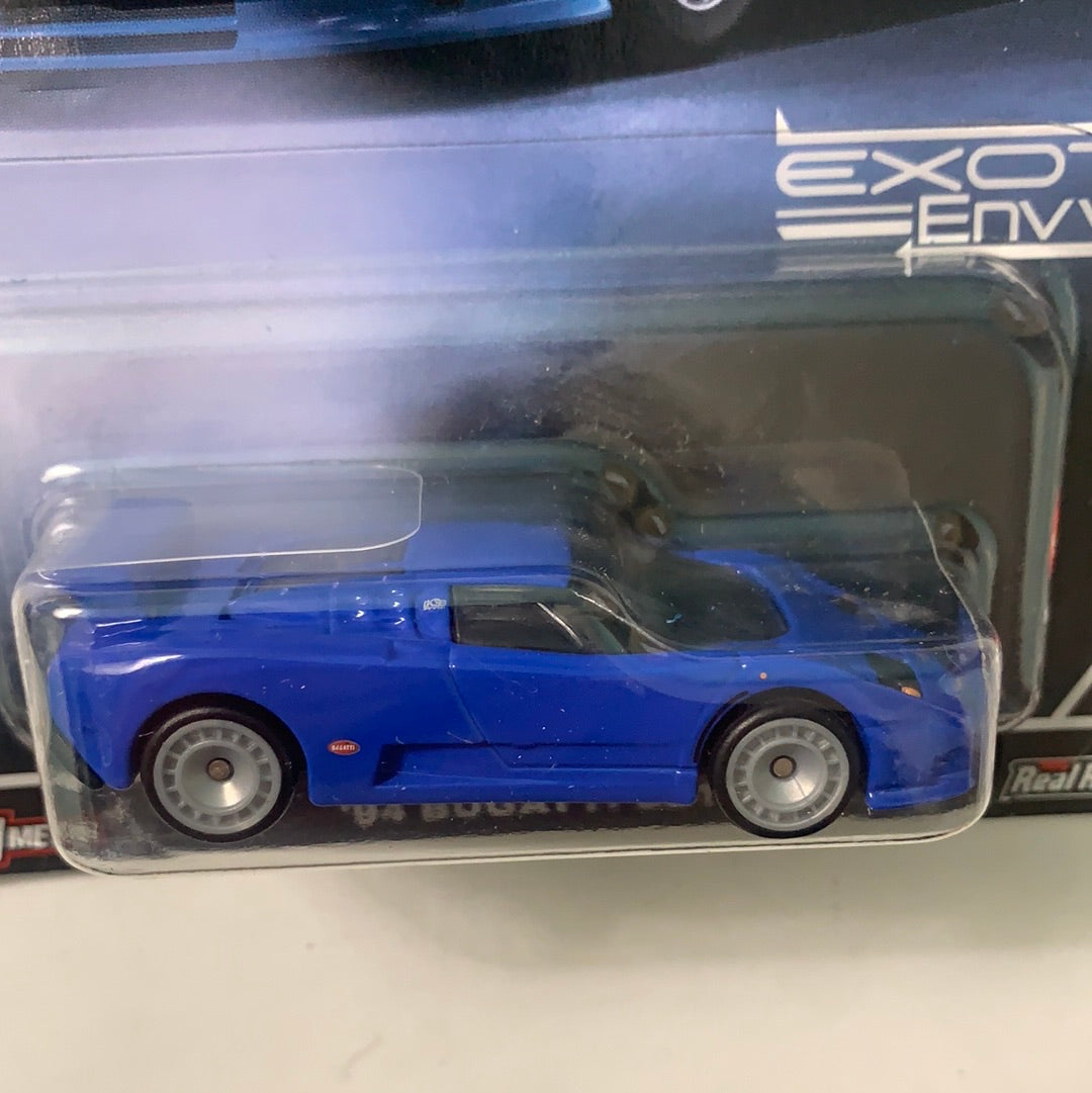 Hot Wheels 1/64 Car Culture Exotic Envy 2 ‘94 Bugatti EB110 Blue