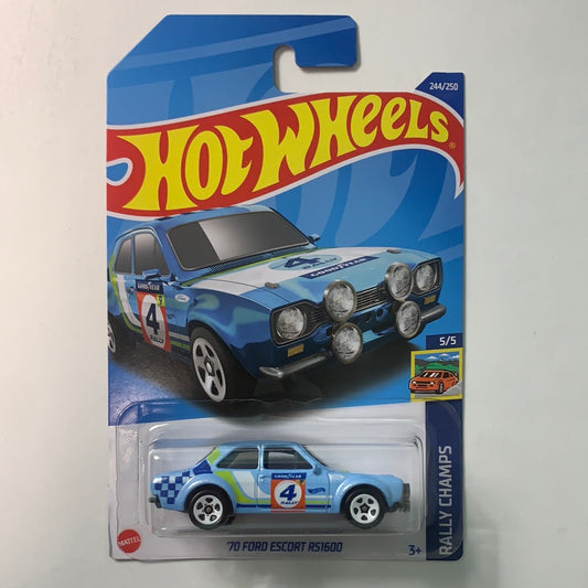 Hot Wheels 1/64 ‘70 Ford Escort RS1600 Light Blue