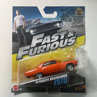 Mattel 1/55 Fast & Furious Plymouth Roadrunner 1970 Orange