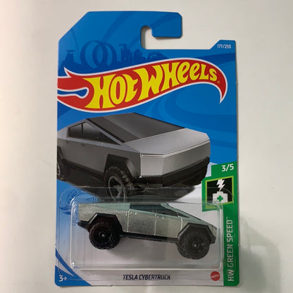 Hot Wheels 1/64 Tesla Cybertruck (Green Speed)