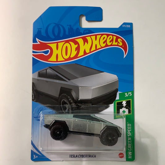 Hot Wheels 1/64 Tesla Cybertruck (Green Speed)