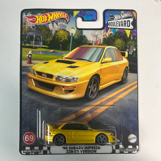 Hot Wheels Boulevard Mix P ‘98 Subaru Impreza 22B-STi Version Yellow