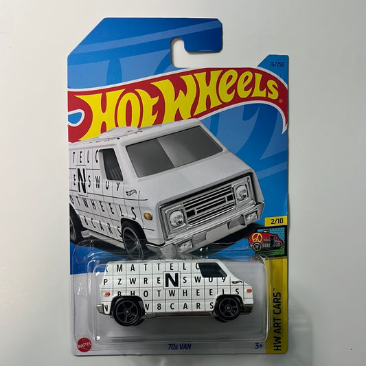 Hot Wheels 1/64 70s Van White