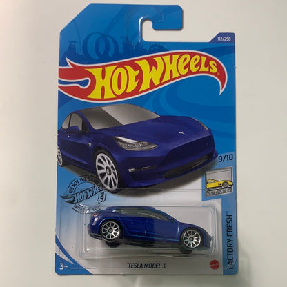 Hot Wheels 1/64 Tesla Model 3 Blue