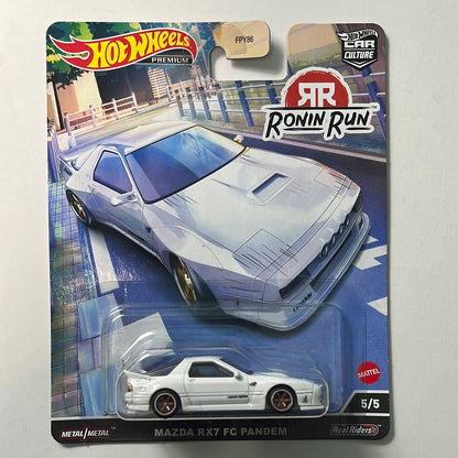 Hot Wheels 1/64 Car Culture Ronin Run Mazda RX7 FC Pandem White