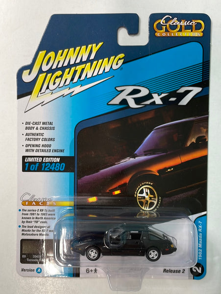 Johnny Lightning 1/64 1982 Mazda RX-7 Version A Tornado Silver