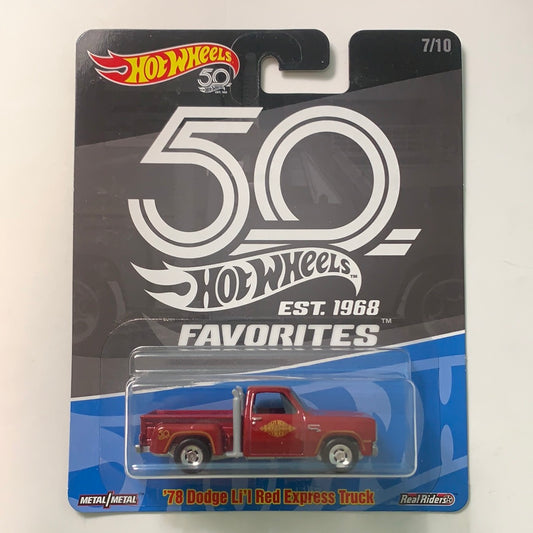 Hot Wheels 1/64 50th Favorites ‘78 Dodge Li’l Red Express Truck Red