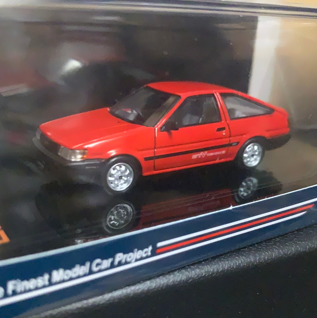 Hobby Japan 1/64 Toyota Corolla Levin AE86 3 Door GTV Red