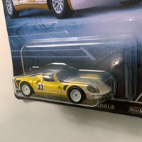 Hot Wheels Car Culture Exotic Envy 2 ‘69 Alfa Romeo 33 Stradale Yellow - Damaged Card