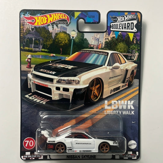 Hot Wheels Boulevard Mix P LB-ER34 Super Silhouette Nissan Skyline White