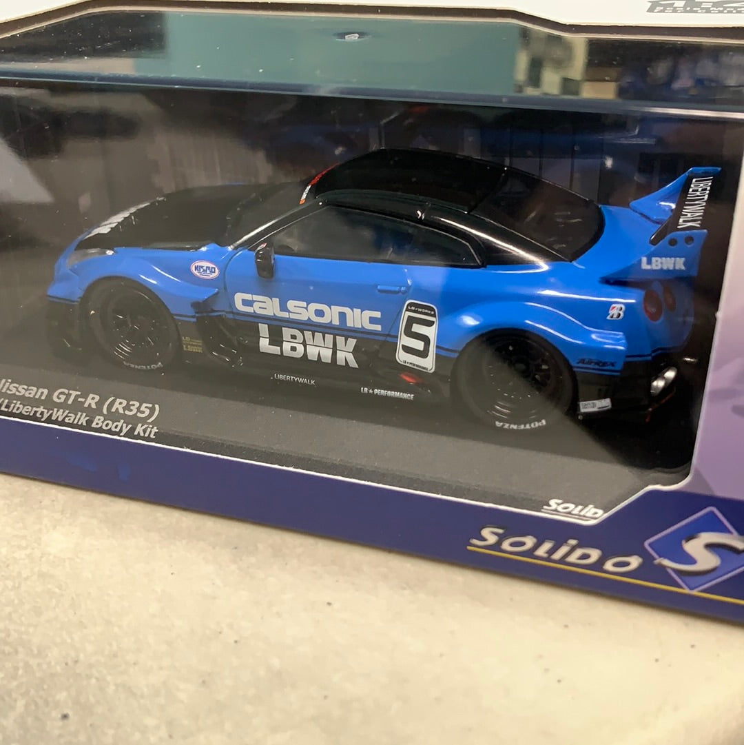 1/43 Solido Nissan GT-R (R35) LB Silhouette Calsonic