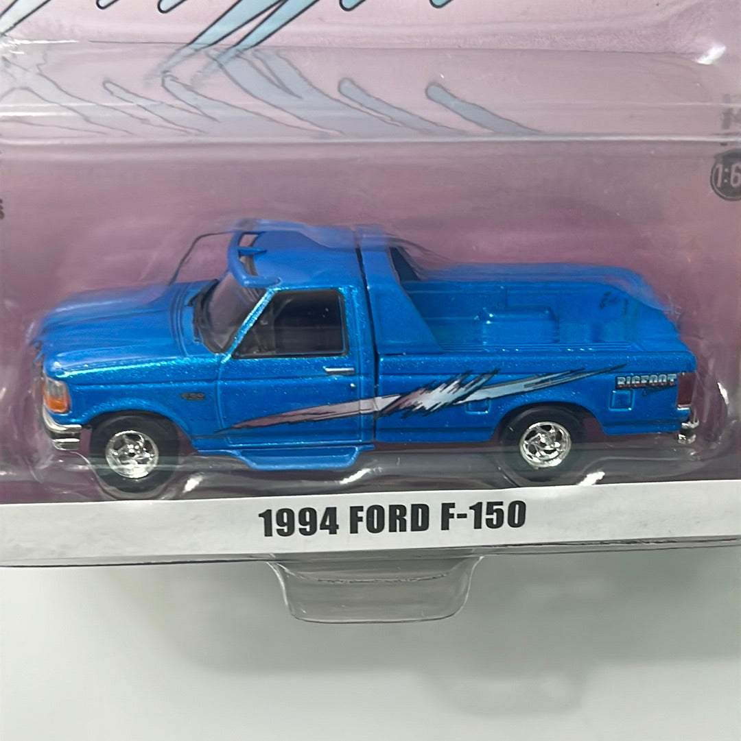 Greenlight 1/64 Hobby Exclusive 1994 Ford F-150 Bigfoot Cruiser Blue