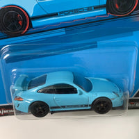 *Damaged Card* Hot Wheels Car Culture Deutschland Design 2 Porsche 911 GT3 RS Blue