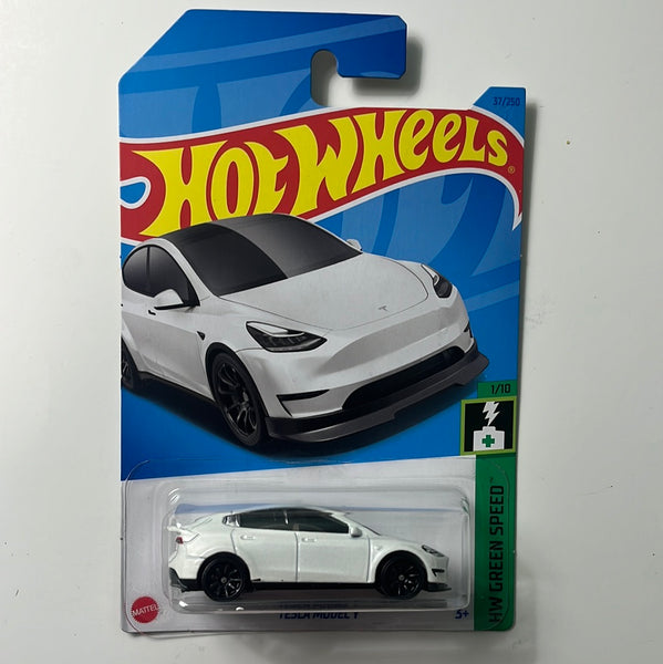 Hot Wheels Tesla Model Y White