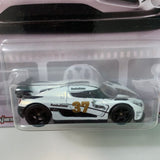 Hot Wheels 1/64 Entertainment Koenigsegg Agera R Gumball 3000 White