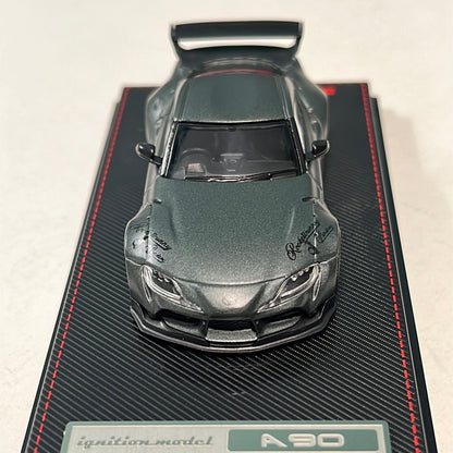 Ignition Models 1/64 Toyota Supra Pandem A90 Matte Blue Gray Metallic