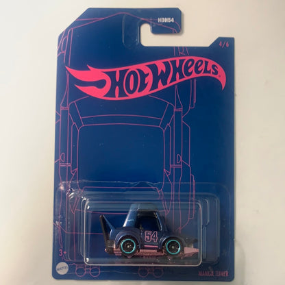 Hot Wheels 1/64 2022 Satin Blue & Pink Manga Tuner