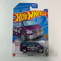 Hot Wheels 1/64 Dodge Van Purple - Damaged Card