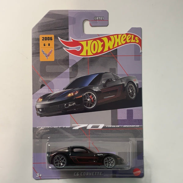 Hot Wheels Chevrolet C6 Corvette Black - Damaged Card