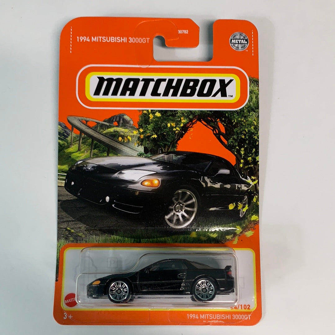 Matchbox 1/64 1994 Mitsubishi 3000GT Black - Damaged Box