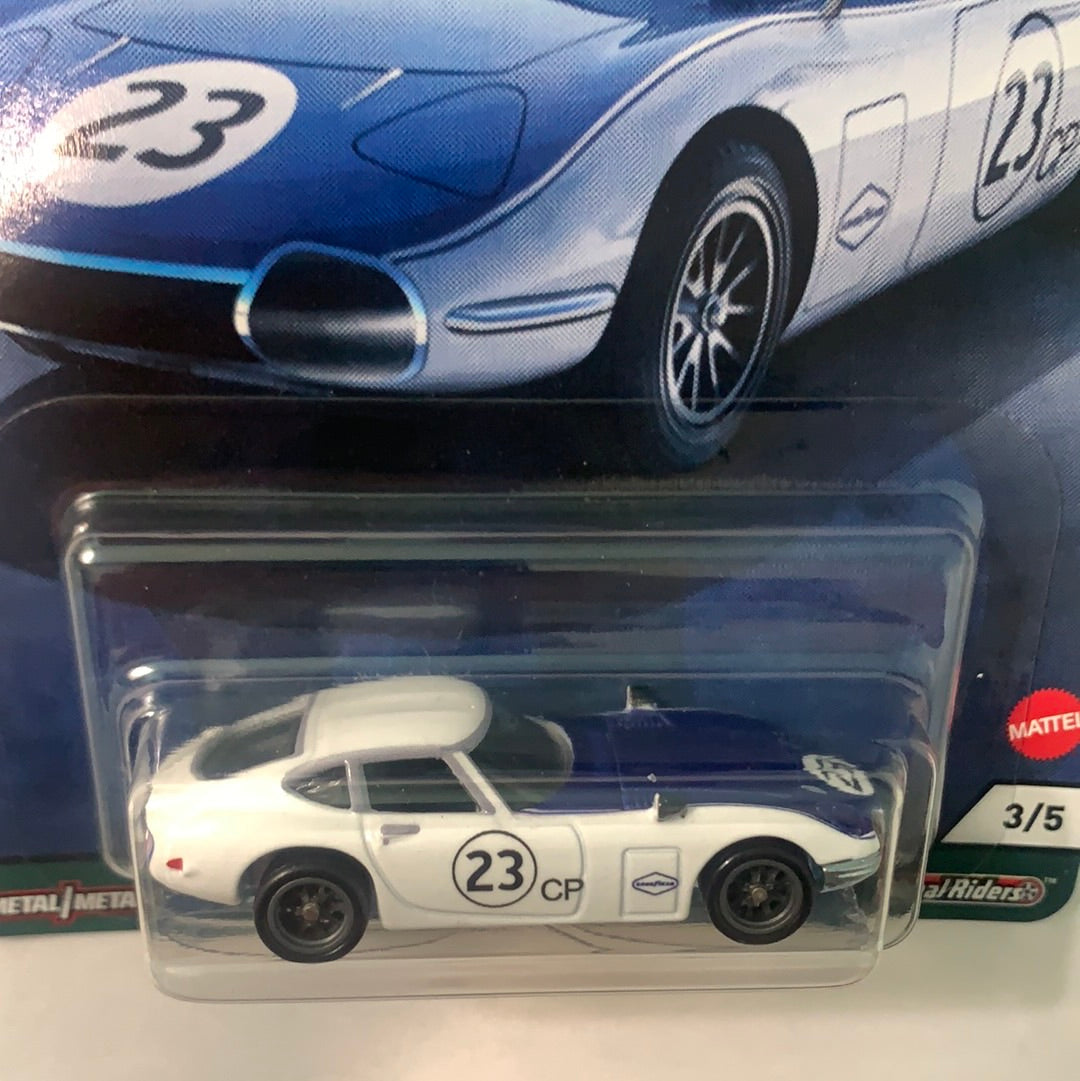 Hot Wheels 1/64 Car Culture Toyota 2000 GT White & Blue