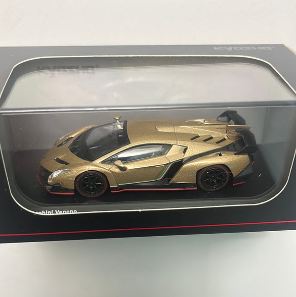 1/64 Kyosho Lamborghini Veneno Gold / Red Line