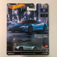 Hot Wheels Car Culture Exotic Envy 2 Mclaren Speedtail Blue - Damaged Card