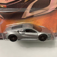 Hot Wheels Entertainment Fast & Furious ‘17 Acura NSX Silver - Damaged Card