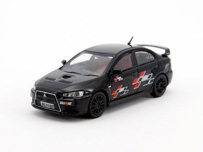 Tarmac Works Hobby64 1/64 Mitsubishi Lancer Evolution X Ralliart Black