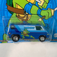 Hot Wheels 1/64 Pop Culture Teenage Mutant Ninja Turtle ‘70s Van Blue