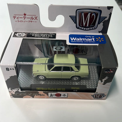 1/64 M2 Machines Auto Japan 1969 Nissan Bluebird 1600 SSS Green