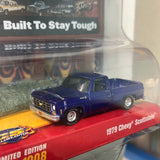 Auto World 1/64 1979 Chevy Scottsdale Diorama Built to Stay Tough Billboard