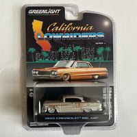 Greenlight 1/64 1955 Chevrolet Bel Air California Lowriders Series 2 White