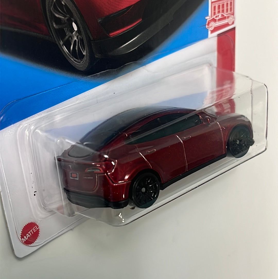 Hot Wheels 1/64 Target Red Tesla Model Y Red