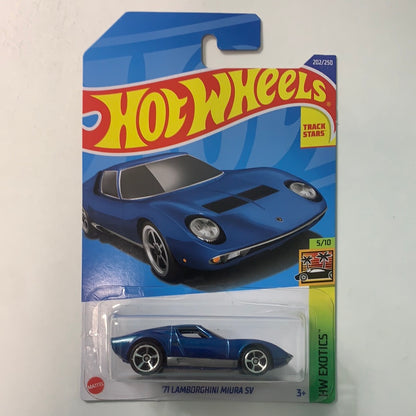 Hot Wheels 1/64 ‘71 Lamborghini Miura SV Blue