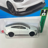 Hot Wheels 1/64 Tesla Model Y White