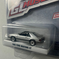 Greenlight 1/64 1982 Ford Mustang GT Silver - GL Muscle