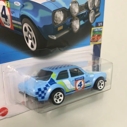 Hot Wheels 1/64 ‘70 Ford Escort RS1600 Light Blue