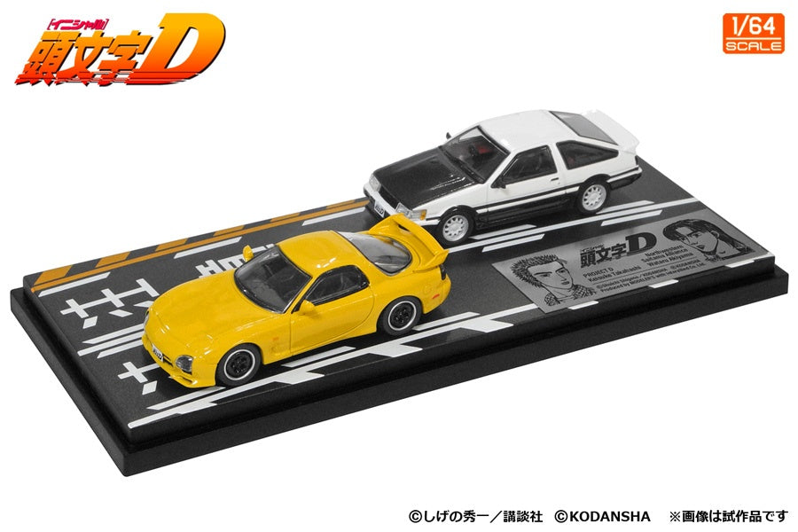 Modeler's 1/64 Initial D Set Keisuke Takahashi RX-7 (FD3S) & Wataru Akiyama Levin (AE86)
