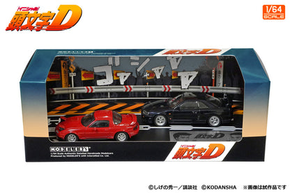 1/64 Modeler's Initial D Set Vol.11 Suetsugu Tooru Mazda Roadster (NA6CE) & Atsuro Kawai Nissan Skyline (ER34)