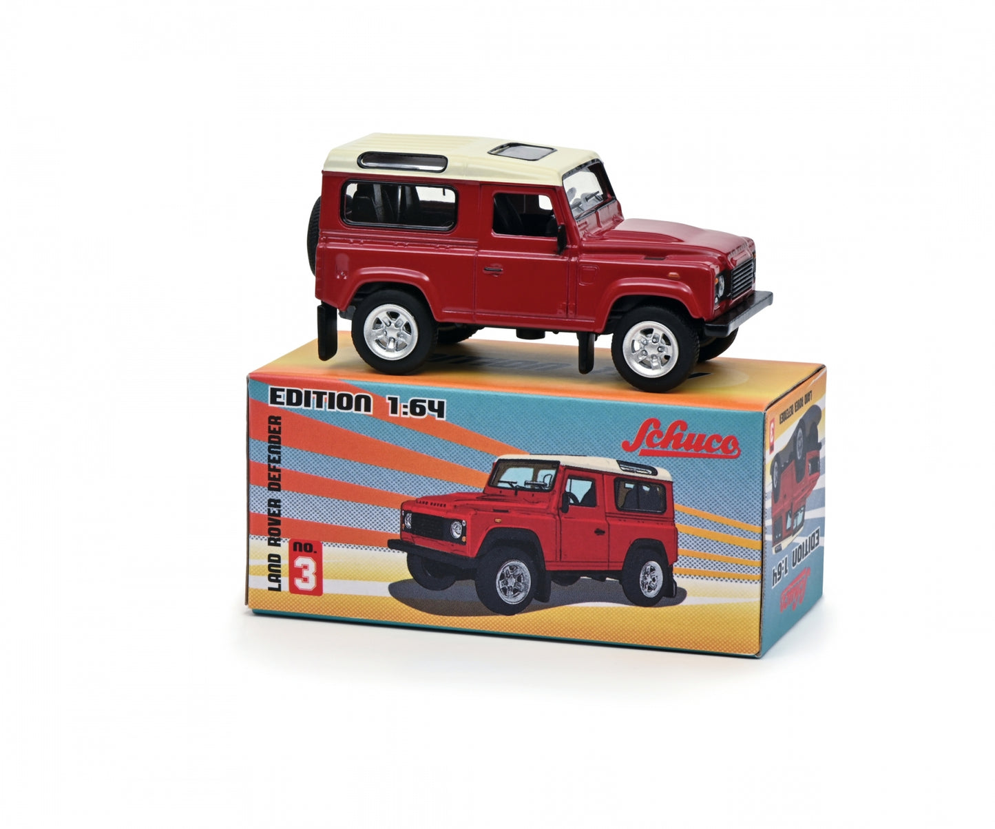 Schuco 1/64 Land Rover Defender Red