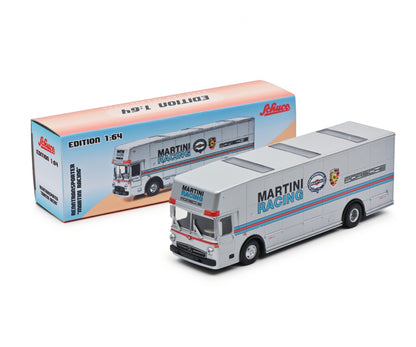 Schuco 1/64 Mercedes-Benz Race Transporter Porsche Martini Racing