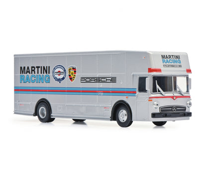 Schuco 1/64 Mercedes-Benz Race Transporter Porsche Martini Racing