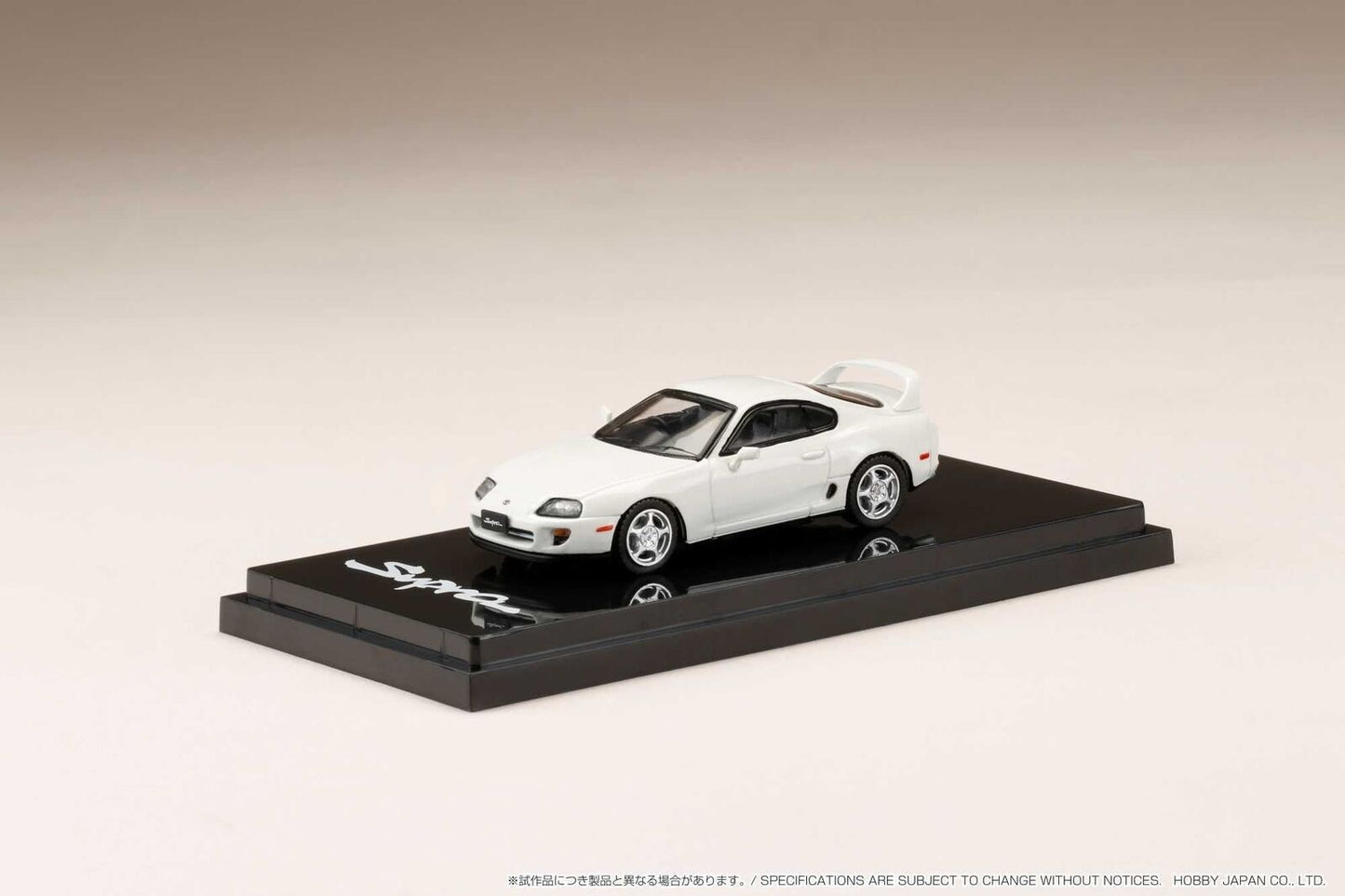 Hobby Japan 1/64 Toyota Supra RZ (A80) w/ Engine Display Model (Super White II)