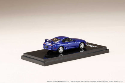 Hobby Japan 1/64 Toyota Supra RZ (A80) w/ Engine Display Model (Blue Mica Metallic)