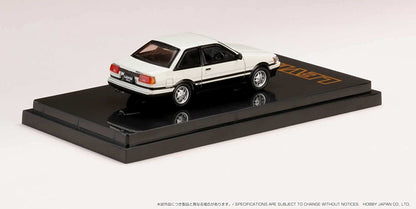 Hobby Japan 1/64 Toyota Corolla Levin AE86 GT Apex 2 Door White / Black
