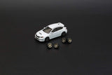 BM Creations 1/64 2009 Subaru Impreza WRX White w/ Extra Wheels