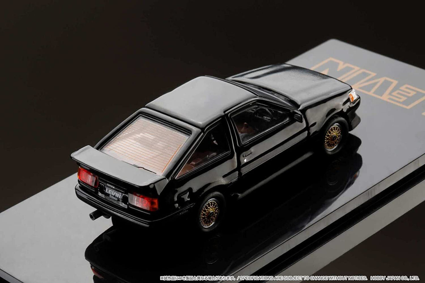 Hobby Japan 1/64 Toyota Corolla Levin AE86 3 Door Customized Version Black