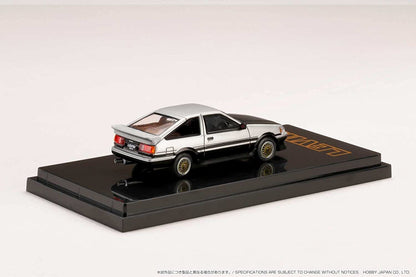 Hobby Japan 1/64 Toyota Corolla Levin AE86 3 Door Customized Version Silver / Black