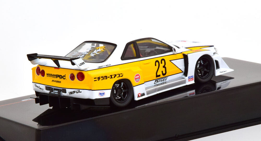 1/43 IXO Models Nissan LB-ER34 Super Silhouette Skyline White #23